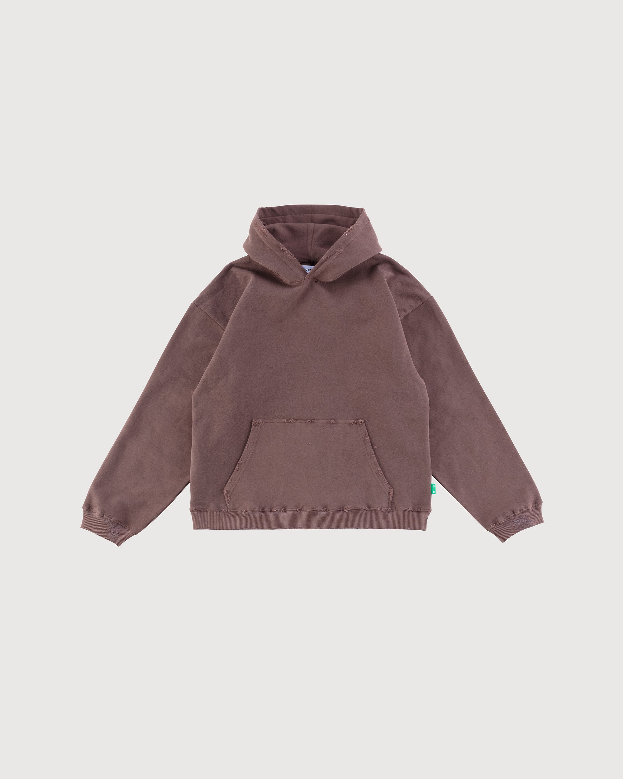 Distressed Plain Hoodie (oak)