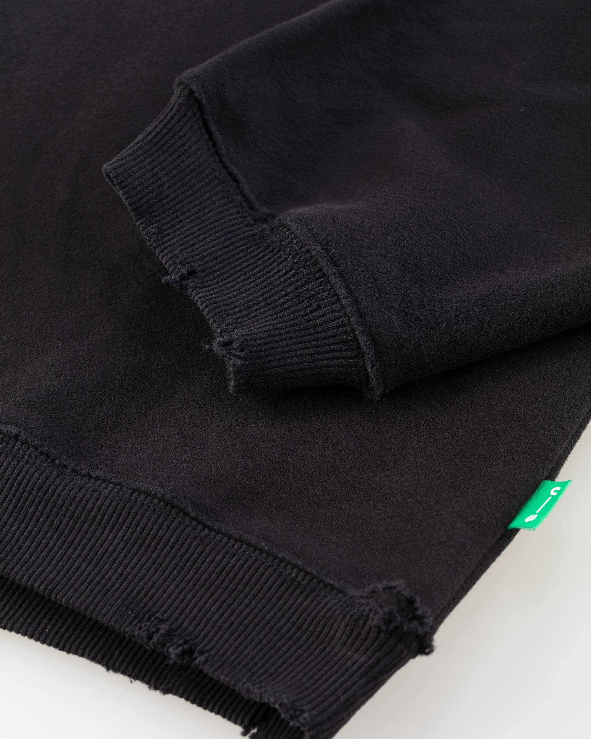 Distressed Plain Crewneck (black)