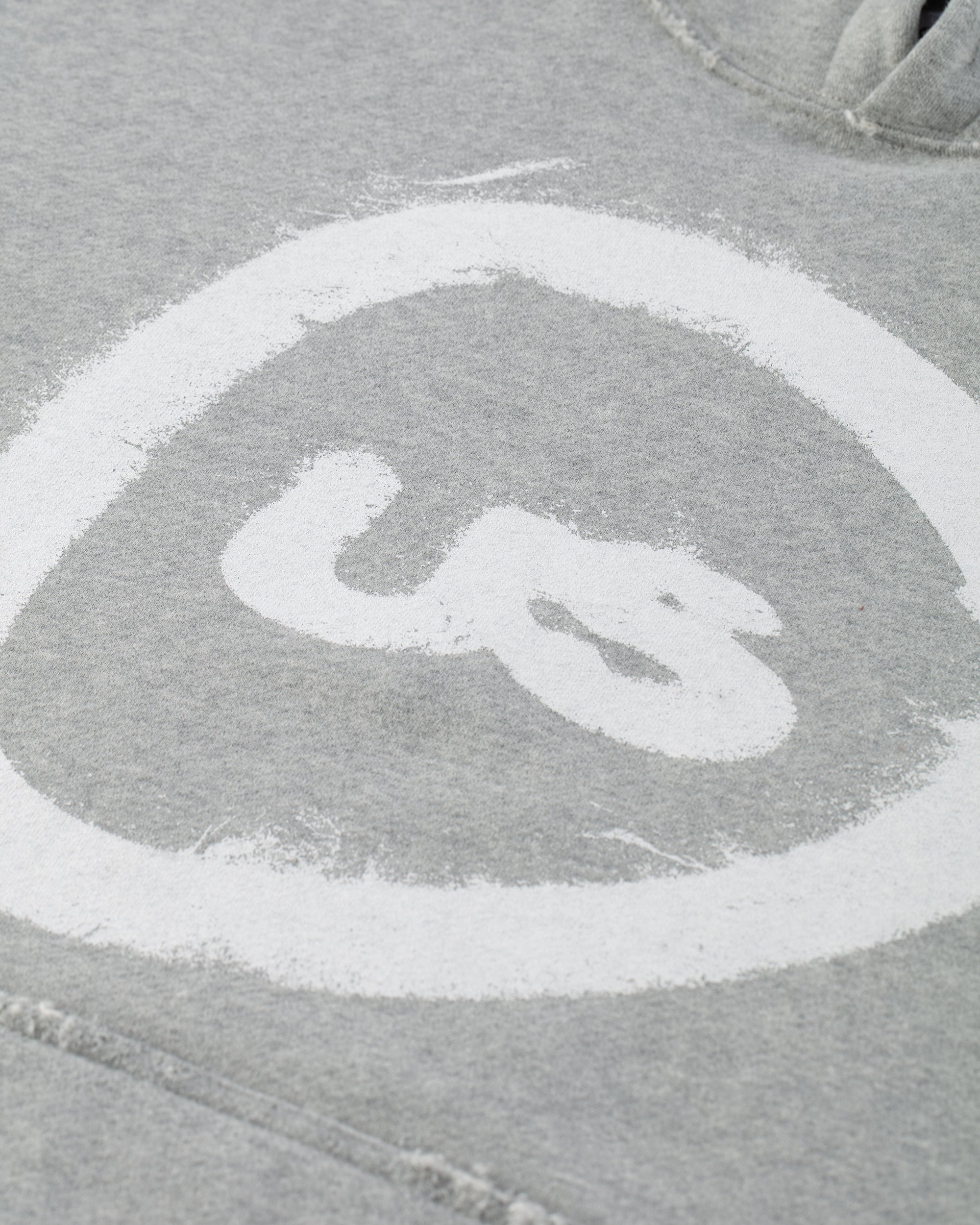 U-S Spray Tag Hoodie (melange grey)
