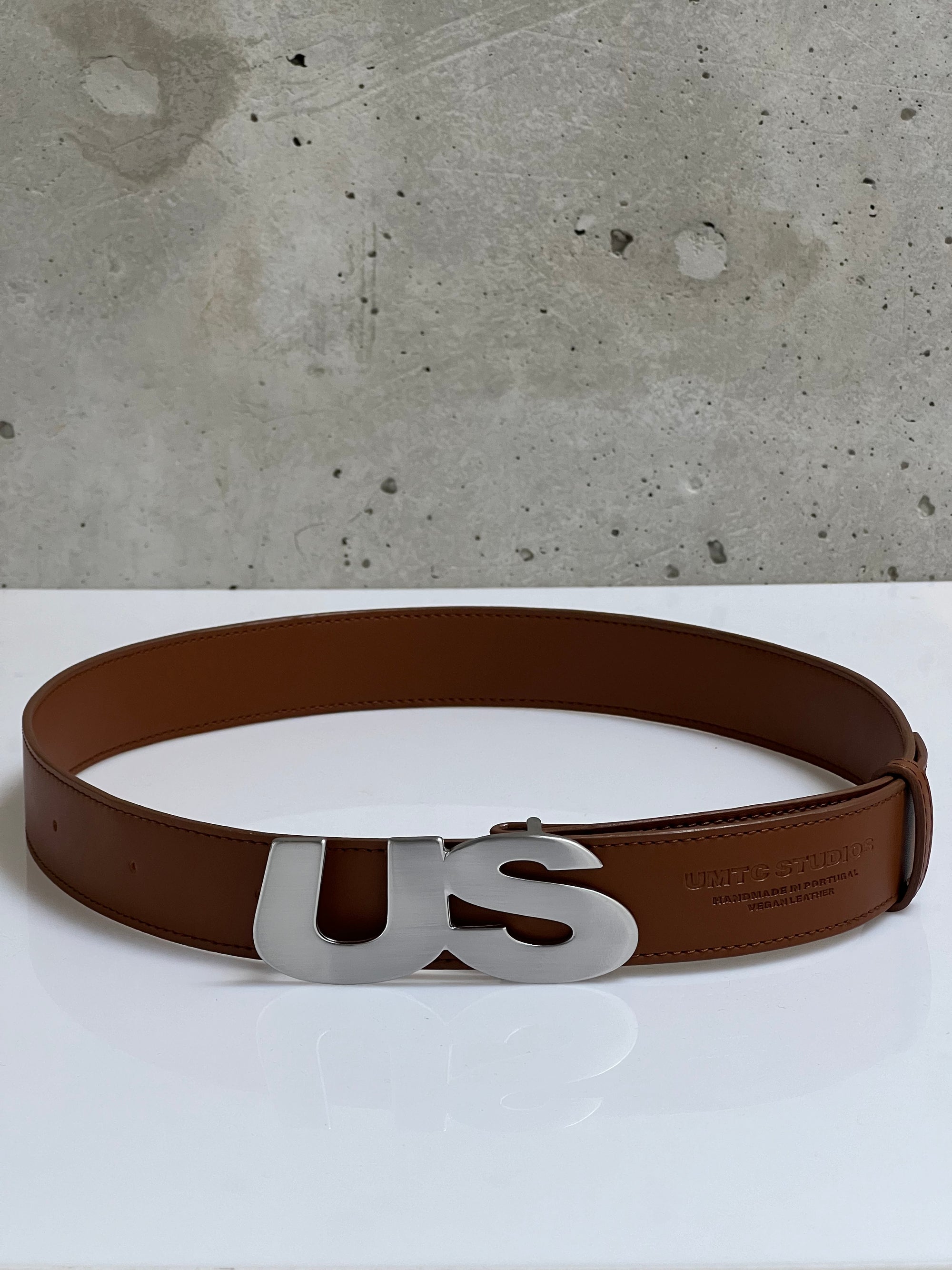 Vegan Leather Belt (Brown)
