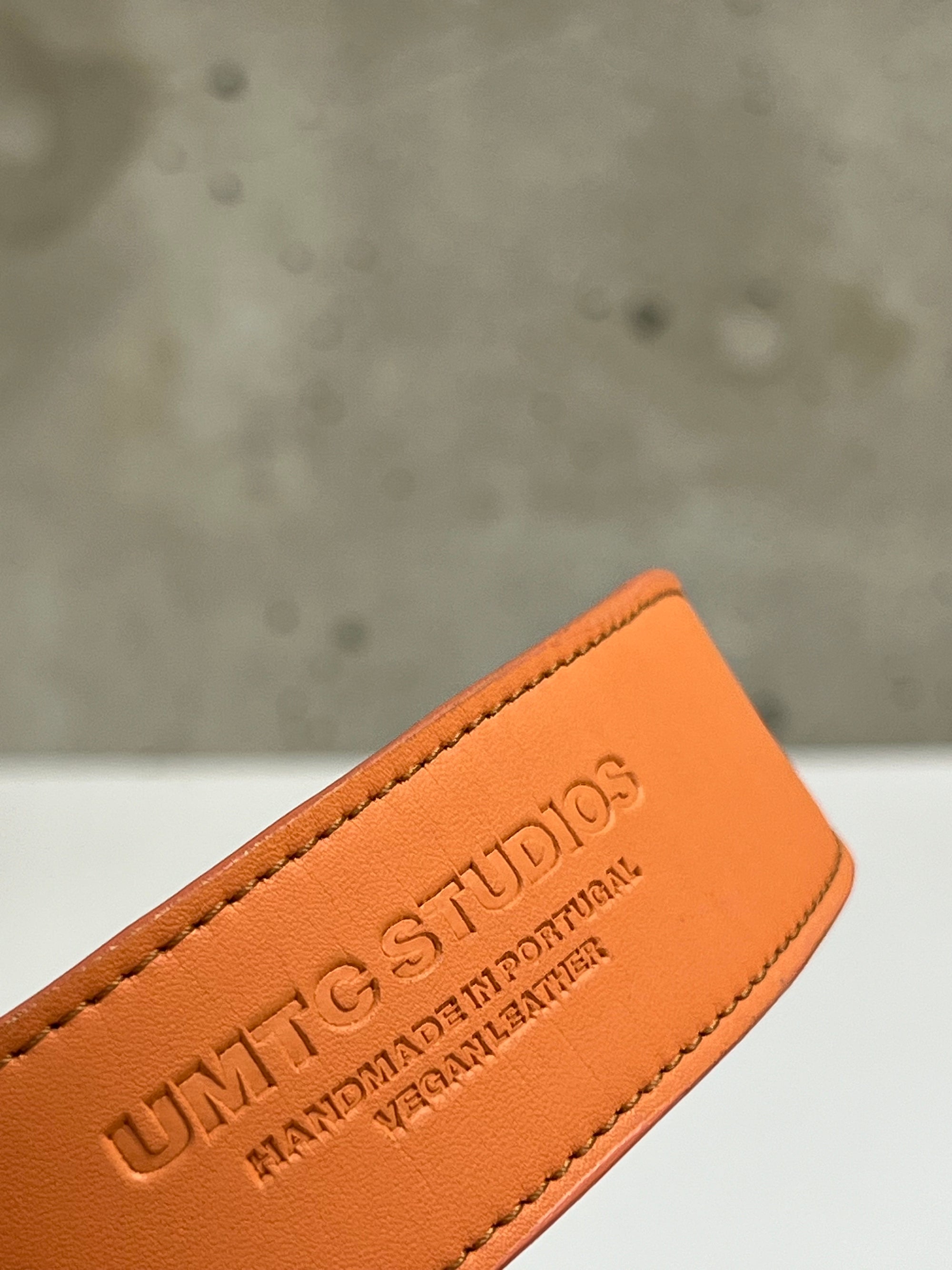 Vegan Leather Belt (Pastel Orange)